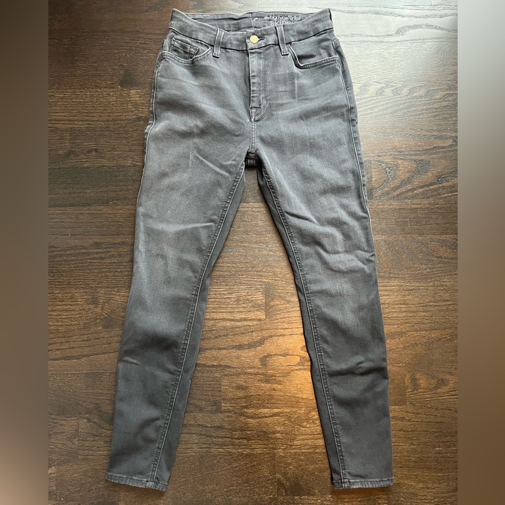 7 For All Mankind Gray High Rise Jeans Modern Fit